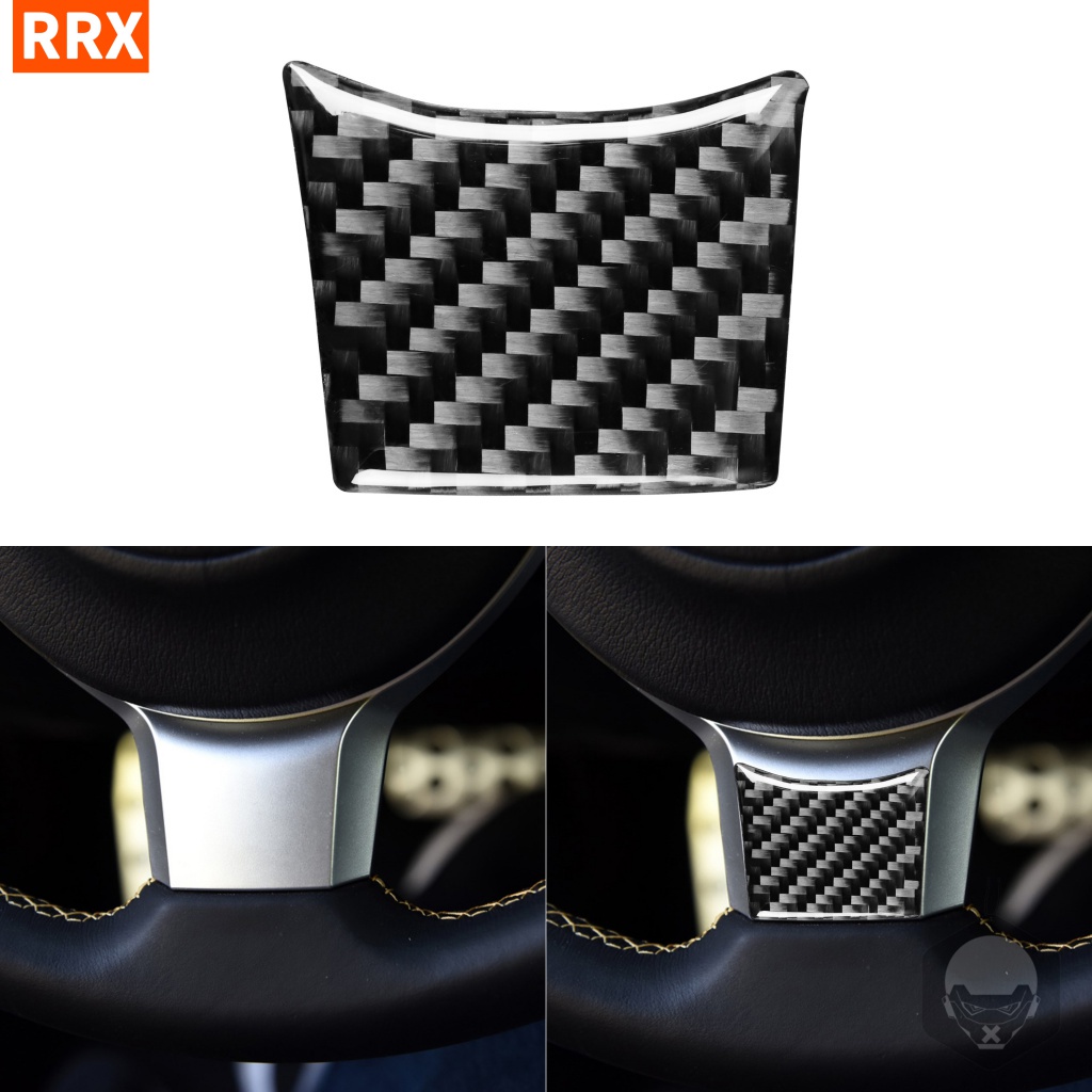 真碳纖維 卡夢適用於豐田 86 GT86 速霸陆BRZ 2017-2019 款汽車貼紙黑色碳纖維貼紙方向盤下部下巴裝飾