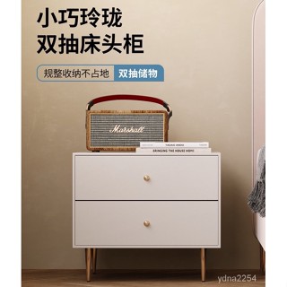 【床邊收納】山姆傢具床頭櫃現代簡約輕奢ins風迷你床邊櫃 臥室白色小型櫃子置物架床頭櫃 櫃子 床邊櫃 小櫃子 櫃子收納櫃
