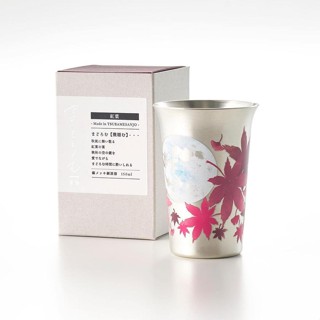 新越金網Three Snow銅鍍錫變色酒杯/ 楓葉 eslite誠品