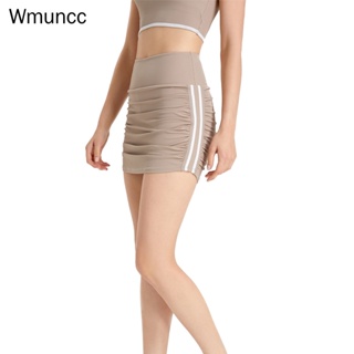 Wmuncc 高腰跑步短裙女式防眩光運動褲裙時尚健身網球裙