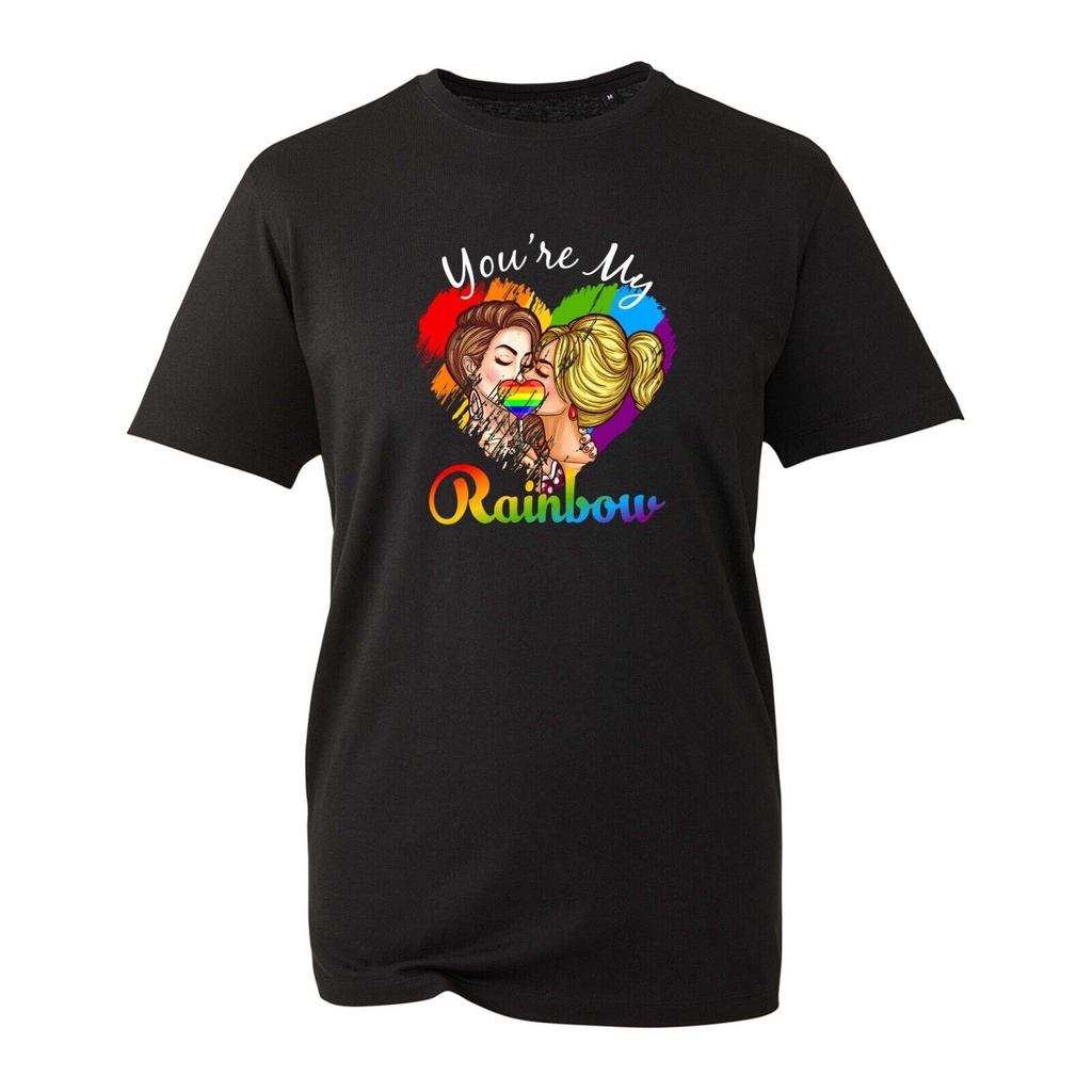 你是我的彩虹 T 恤,彩虹愛女同性戀 LGBT Pride Heart 中性上衣