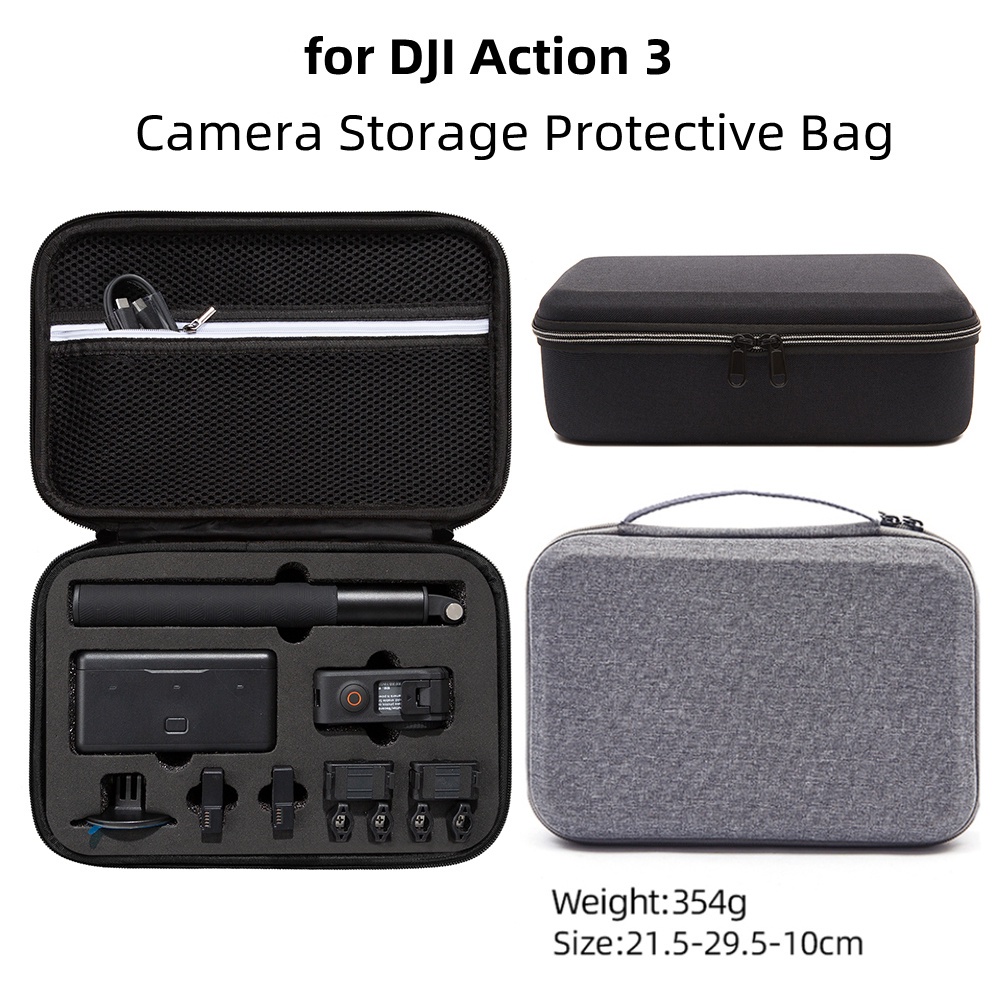 適用於 DJI Action 3/4 收納袋套裝便攜包適用於 DJI Osmo Action 3/4 包運動相機保護套手