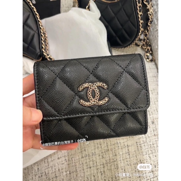 台灣現貨👛30750 香奈兒 Chanel 23p 雙層卡包