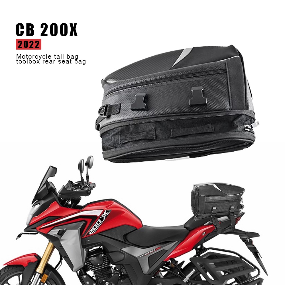 適用於 cb200x cb200x cb200x 2022 摩托車尾包工具箱後座包大容量摩托車背包配件