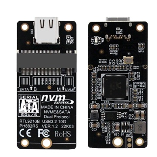 適用於 NVME 到 USB 3.1 Type-C 適配器 M2 SATA SSD 適配器 RLT9210B 10Gbp