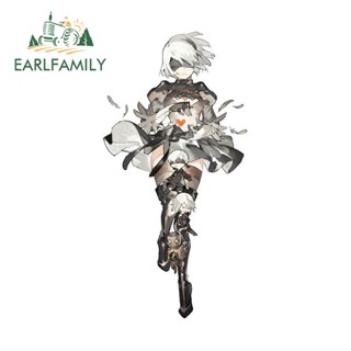 EARLFAMILY 13cm x 6.5cm NieR:Automata 2B 掀背車貼紙卡通圖案圖形貼花個性汽車造型