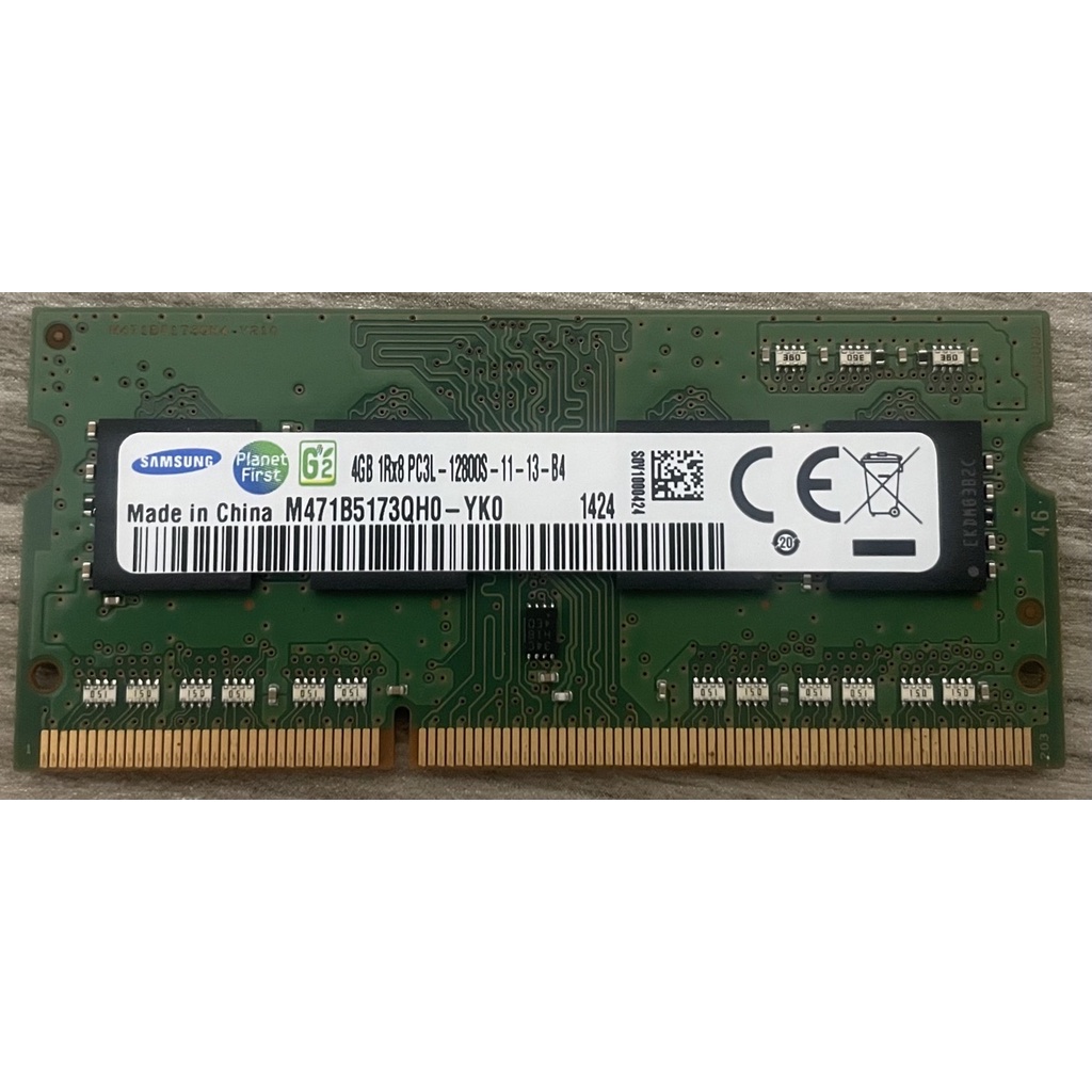 二手拆機良品  Samsung DDR3L 4GB 1rx8 PC3L 12800S 11-13-B4