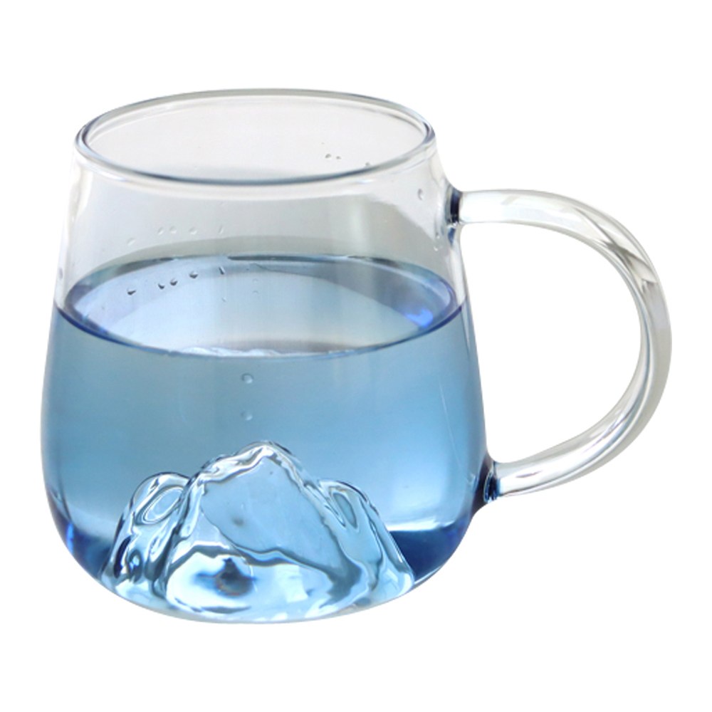 【HOLA】藍霧觀山耐熱玻璃杯400ml