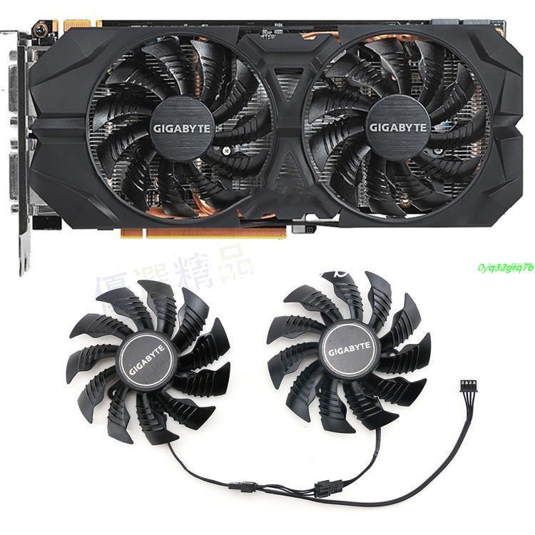 ✨✨用於技嘉 R9 380X 390 G1 遊戲的冷卻風扇更換風扇圖形卡風扇