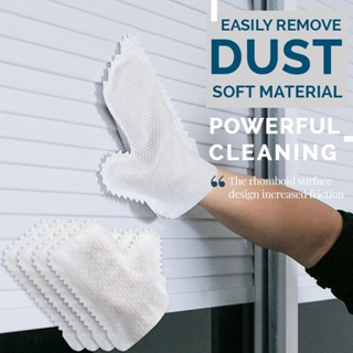 除塵手套魚鱗清潔除塵手套可重複使用家用廚房纖維手套清潔工具