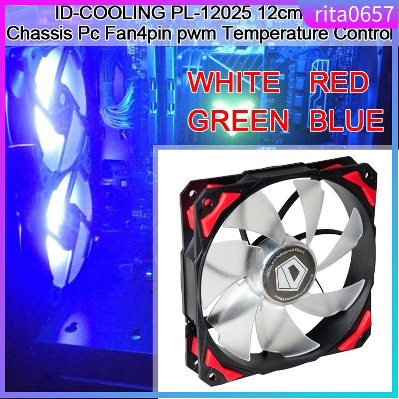 ID-COOLING PL-12025 12cm LED Chassis Pc Fan 4pin pwm Temper