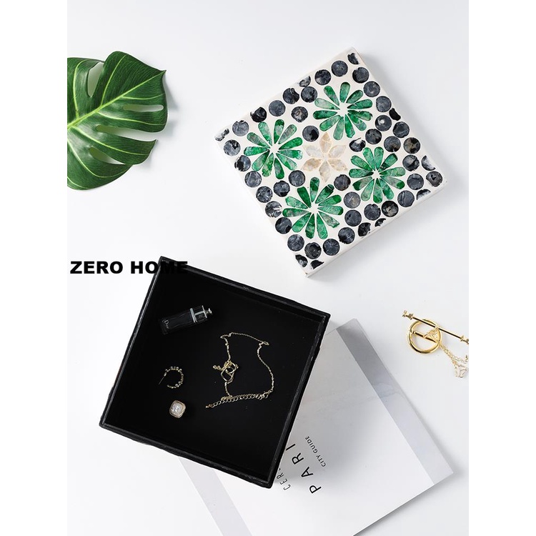 ZEROins風美式天然貝殼珠寶盒家用桌面收納盒 大容量首飾盒家居飾品盒#預購#超取請聊聊我更改