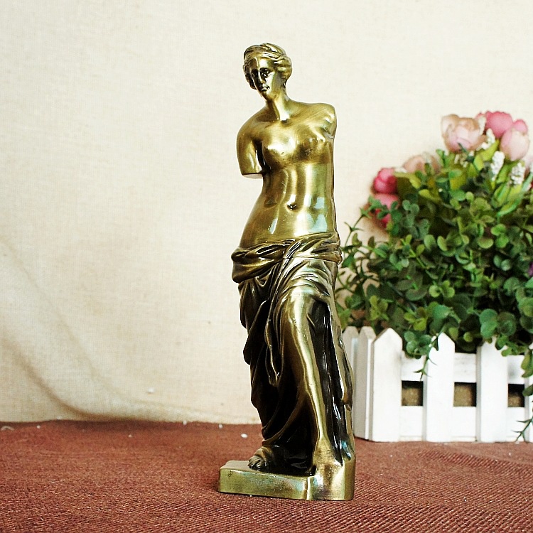 維納斯女神模型，藝術品人物雕塑 雕像工藝品，金屬工藝品，辦公居家擺件及禮品