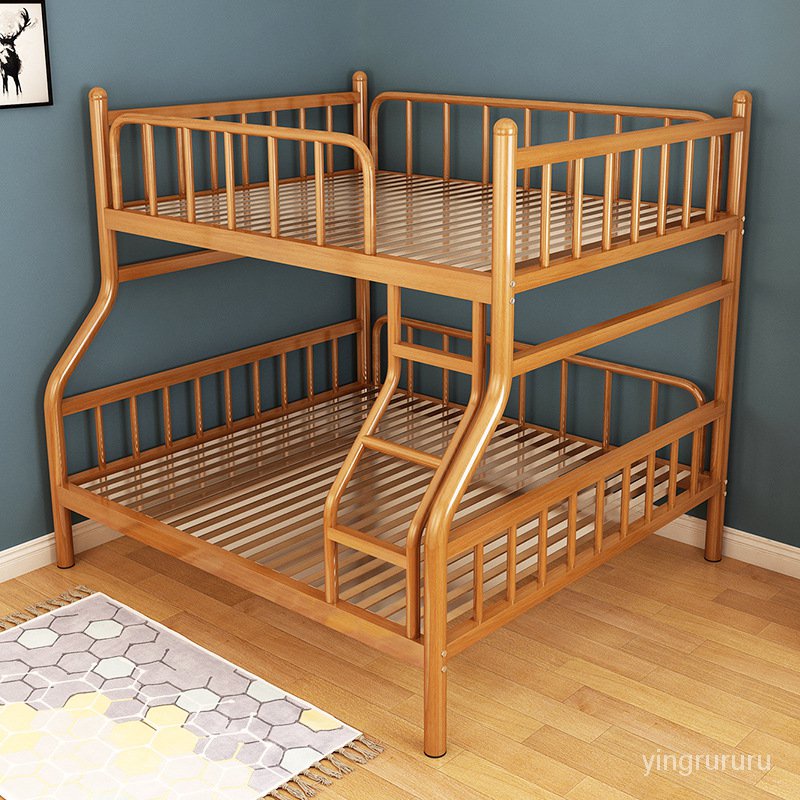【工廠直銷】不銹鋼床 雙人床1.8米 高低子母床雙層上下鋪鐵架床高低床鐵床1.5 宿捨床 學生床 上下床 上下鋪 子母床