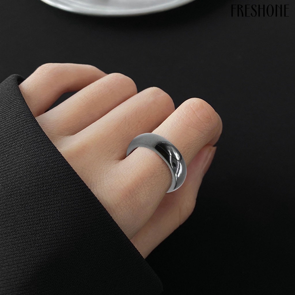 [簡尚]  男女款6T平面 赤鐵礦戒指/ 磁力戒圈/磁力手環