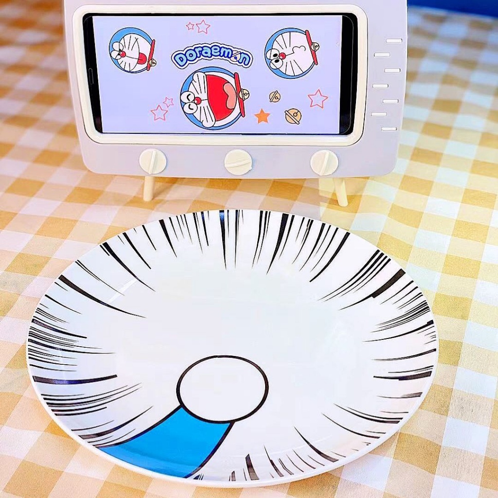 【YuXuan】 哆啦A夢 伸出圓手盤子 可愛 創意 藍胖子 叮噹貓 機器貓 陶瓷盤