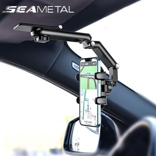 SEAMETAL車載手機支架遮陽板手機夾 1080度 可旋轉的 4-7 英寸手機支架多功能 GPS 導航支架