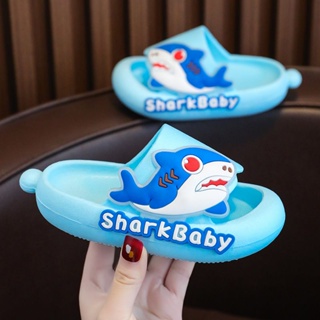 3D Cartoon Shark Light Slipper Summer Boys And Girls Non-sli