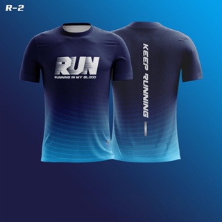 Super Airflow RUN 印花 T 恤跑步球衣男士女士兒童上衣