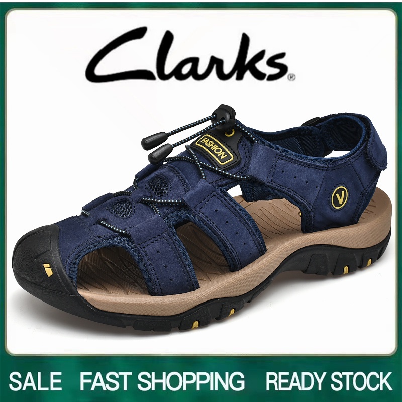 Clarks 男鞋 clarks 鞋男涼鞋男鞋涼鞋男戶外沙灘涼鞋大碼歐盟 45 46 47 48 涼鞋男