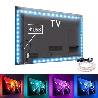 港灣生活 5v led 燈條電視背光 usb 2835 smd hdtv 1/2/3/5m 膠帶燈二極管柔性 pc 屏幕