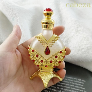 CABEZA 香水瓶12毫升可擕式精油迪拜阿拉伯風格黃金包裝空的可再充裝瓶