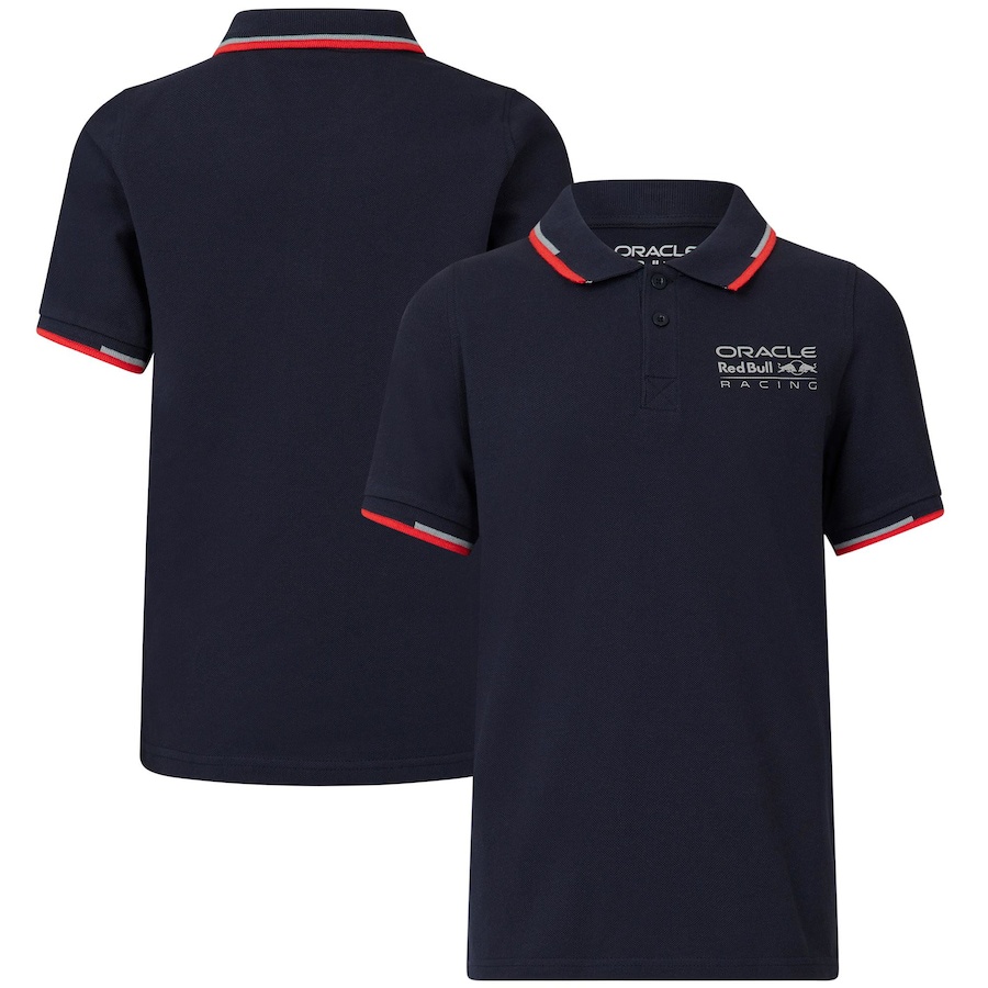 Oracle Red Bull Racing Core Polo 衫夏季短袖男士 Polo 衫 F1 賽車隊男士超大衣服