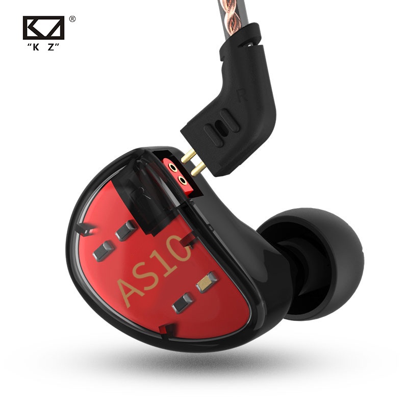 KZ AS10入耳式動鐵耳機10單元音樂耳機平衡動鐵運動手機帶麥耳機