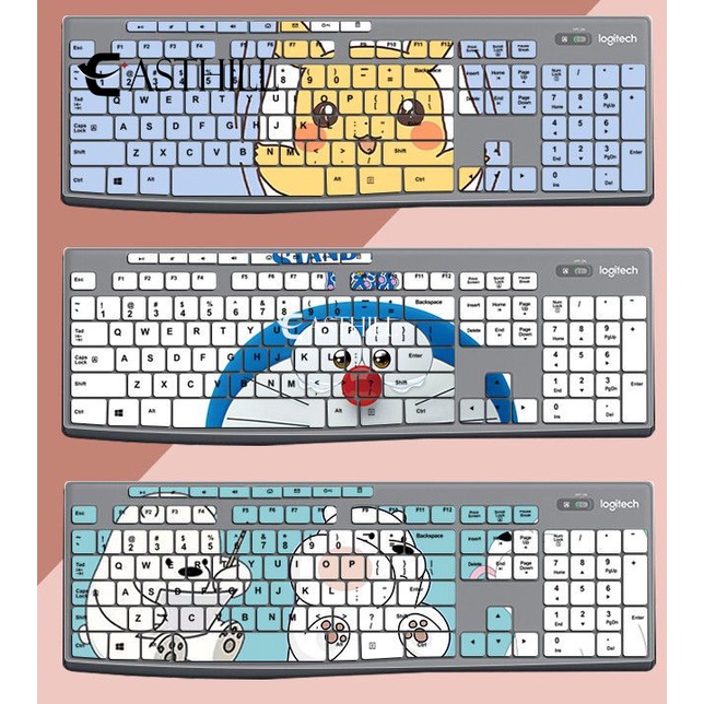 Easthill 矽膠鍵盤保護套適用於羅技 MK295 K295 MK275 K275 MK200 K200 MK260