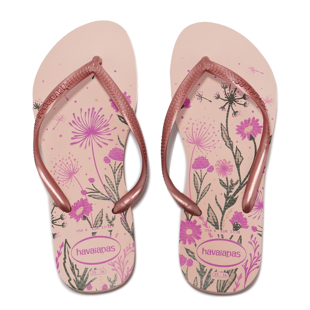 Havaianas 拖鞋 Slim Organic 粉紅 小花 花卉 女 夾腳 哈瓦仕 ACS 41328232022W