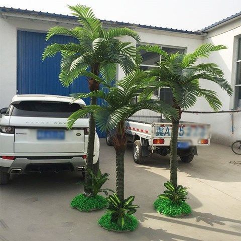 裝飾仿真椰子樹 假椰樹 室內外裝飾大型綠色植物椰子樹 大型防真綠植落地仿真棕櫚樹