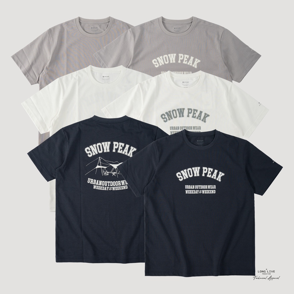 Snow Peak x BEAUTY &amp; YOUTH 聯名戶外印花寬鬆短袖T恤