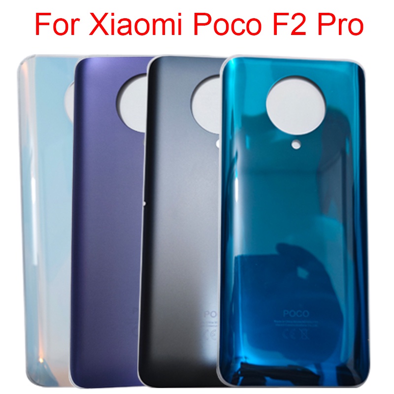 適用於小米 Poco F2 Pro 後蓋電池蓋玻璃面板後殼門殼 Pocophone 更換 Poco F2 Pro 電池蓋