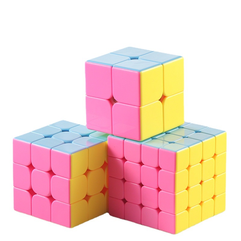 2x2 3x3 4x4 5x5 6x6 7x7 速度魔方糖果色魔方無貼紙魔方益智玩具