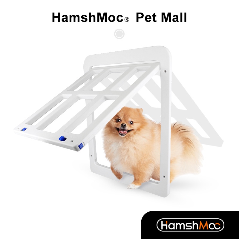 HamshMoc 自動關閉寵物紗窗門 加大寵物自由進出洞 狗狗紗門 易於安裝 堅固耐用 寵物門 寵物活動門【現貨速發】