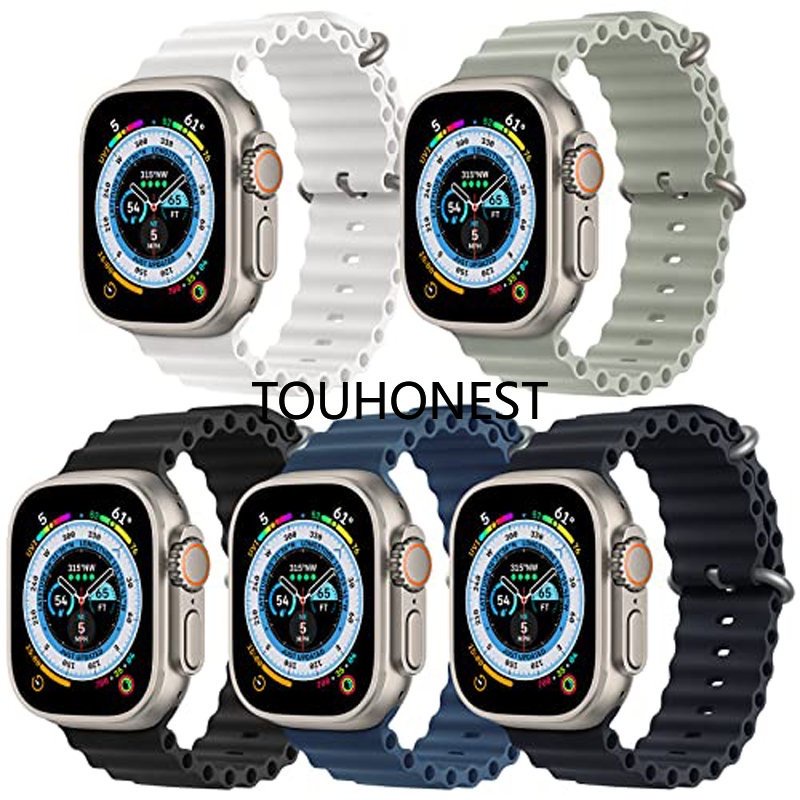 海洋錶帶兼容 Apple Watch s8 Ultra 49 毫米 38 毫米 T800 40 毫米 41 毫米 42