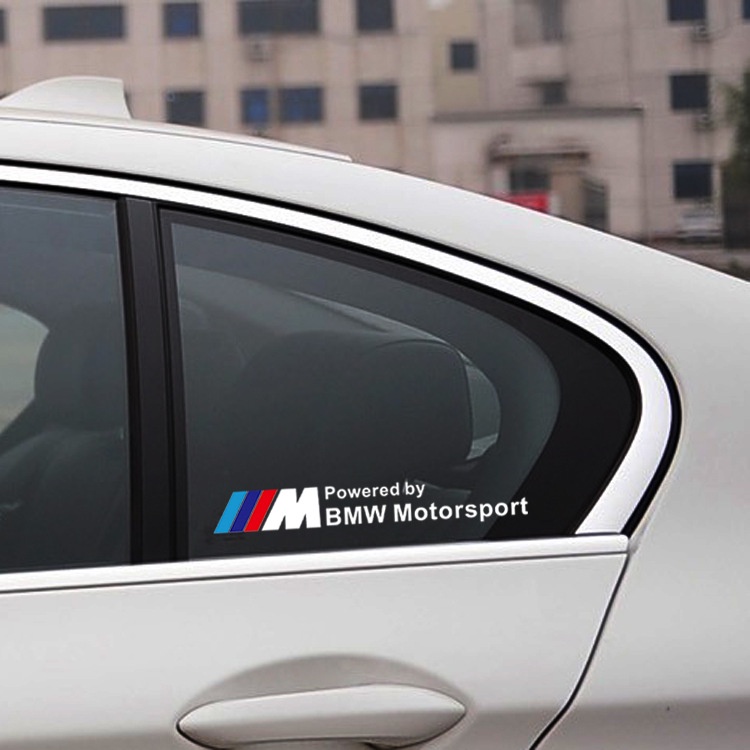 車窗玻璃貼紙 M BMW Motorsport 寶馬車貼 汽車貼紙 適用於寶馬改裝貼 車窗裝飾貼 bmw個性車窗貼