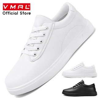 VMAL男士運動鞋休閒滑板白色鞋子時尚板鞋適合日常生活運動街頭百搭39-47