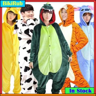 女式恐龍牛皮卡丘縫線龍貓 Kigurumi 動物睡衣可愛卡通動漫角色扮演服裝中性連體睡衣