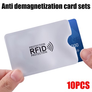 10 件裝防 RFID 卡夾 NFC 遮蔽讀卡器鎖防盜銀行信用卡保護套鋁箔卡套 ID 商務信用卡套保護套