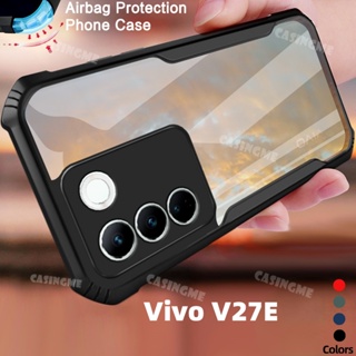 2023 Vivo V27E 5G Transprent 安全氣囊手機殼適用於 Vivo V27E V27 V 27 P