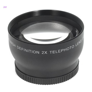 Dou 高清長焦鏡頭 52mm 2.0X 目鏡玻璃微距鏡頭,適用於 D5100 D3100 D90 D60 相機特寫