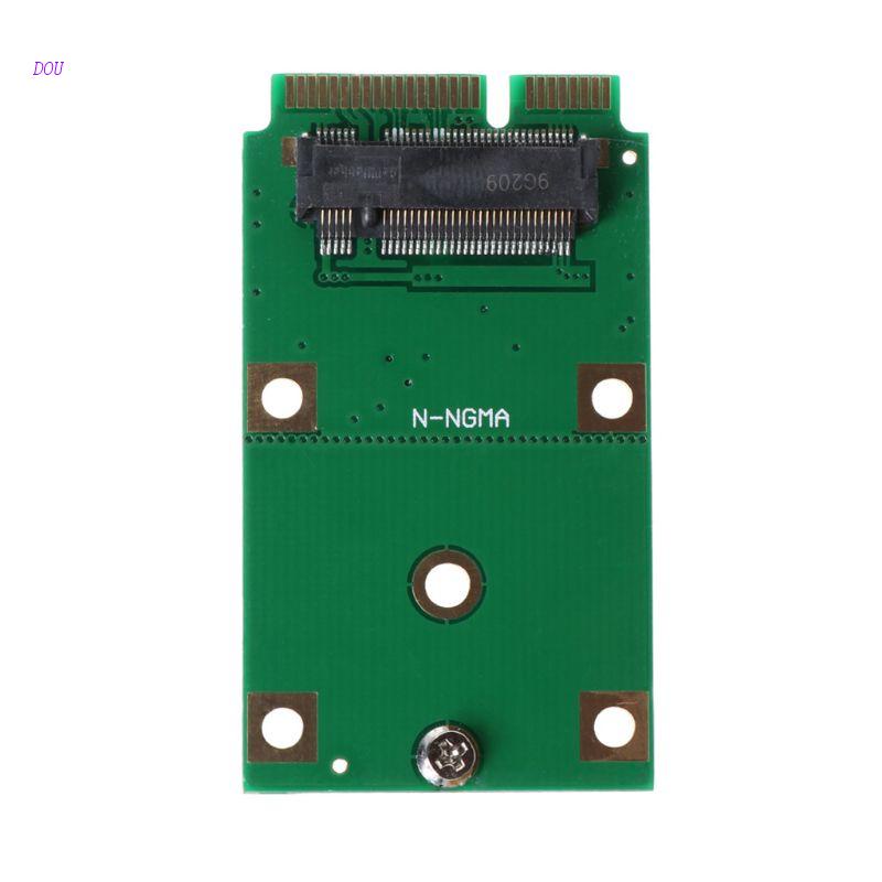 Dou 適用於 M.2 NVME SSD 轉換適配器,適用於 M.2 NGFF SSD 到 mSATA SSD 適配器卡