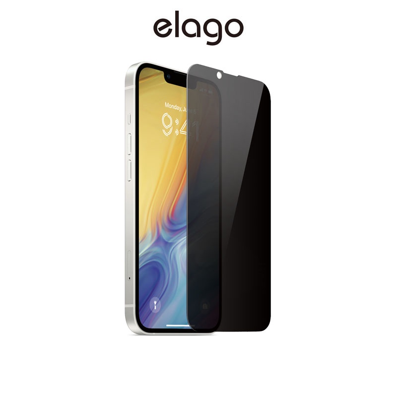 [elago] 隱私玻璃螢幕保護貼 (適用 iPhone14 / 13 系列)