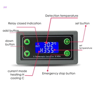 Dou K型熱電偶高溫控制器-99~999°C Dc6-30v 高溫智能數字溫控器穩定