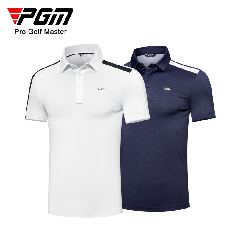 PGM新款高爾夫男裝男士短袖夏季運動t恤透氣柔軟彈力運動上衣 - YF577