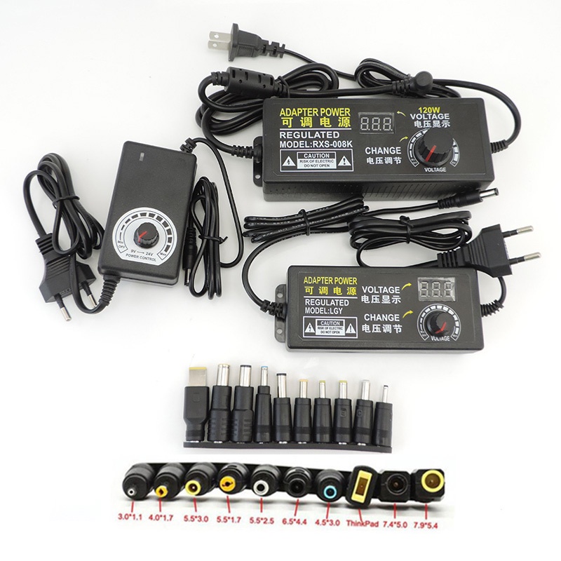 可調電源適配器 24W 48W 220v AC轉DC 3V 6V 8V 12V 9V 10V 5V 24V 12V-24