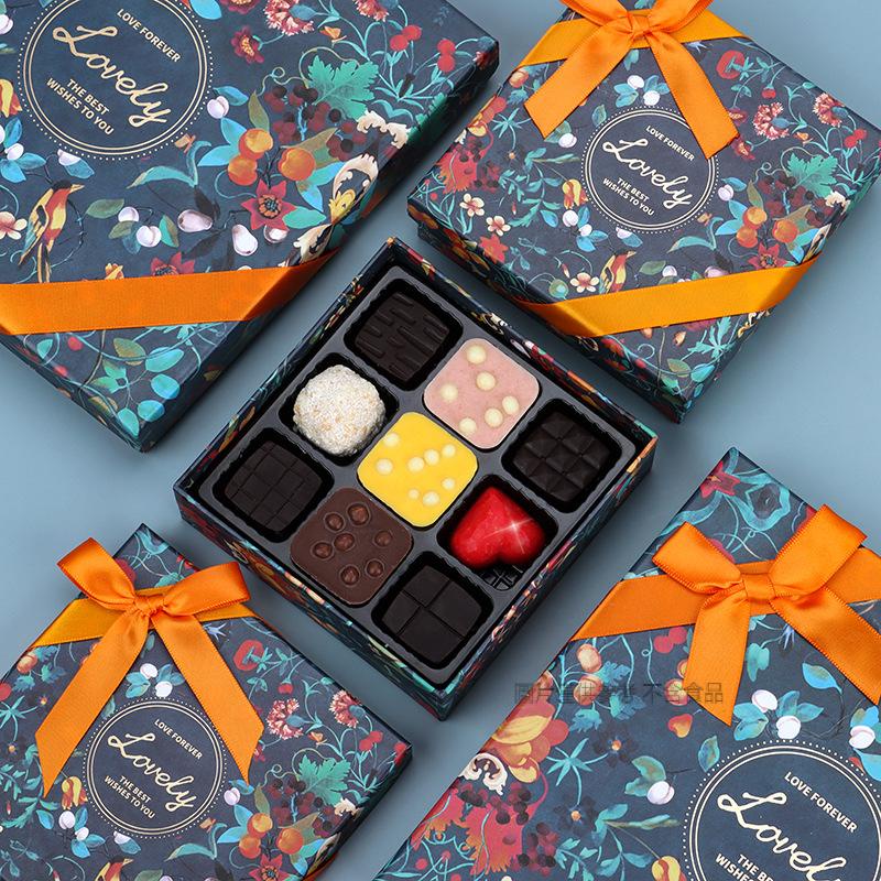 【現貨】【巧克力盒】新款 星空巧克力伴手禮盒子 禮物盒 38女神節禮盒 巧克力包裝盒 空盒