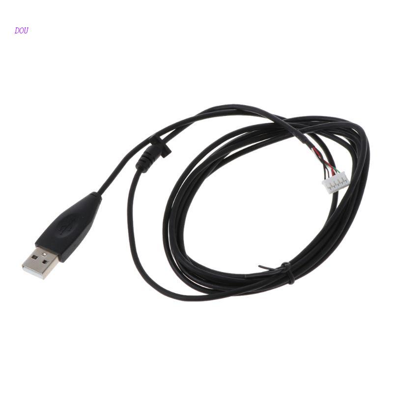 Dou USB 鼠標線鼠標線替換 G300 G300S 遊戲鼠標耐用 86.6 英寸