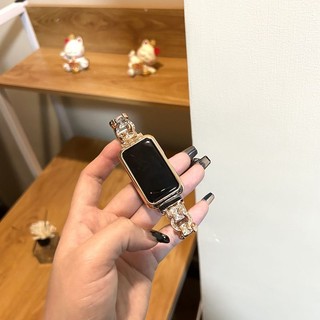 小米手環8 Active 小米 7pro 錶帶 輕奢金屬8字鑲鑽錶帶 oppo watch free 智能手錶替換帶
